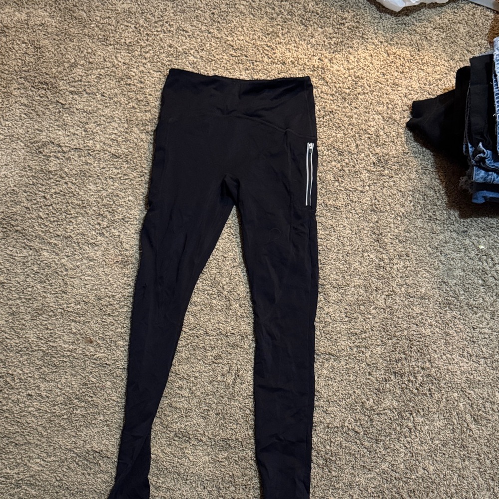 Fabletics Black Leggings with Side Pocket